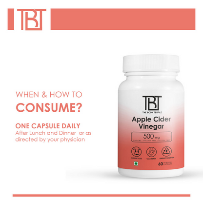 The Body Temple Apple Cider Vinegar 500mg Capsules