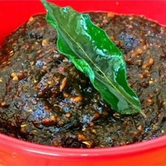 Buy konaseema Curry Leaf Pickle (Karvepaku Pachadi) from DrMediCart, Ship from India to USA