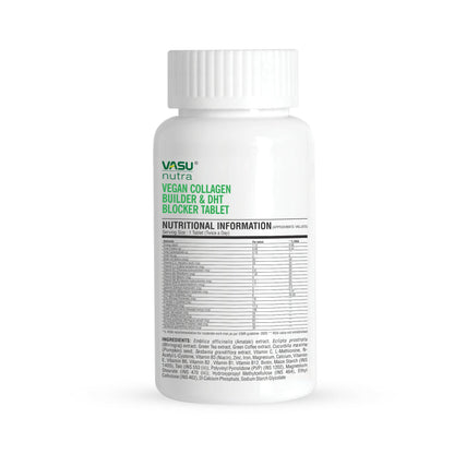Vasu Healthcare Nutra Vegan Collagen Builder & DHT Blocker Tablets - Drmedicart