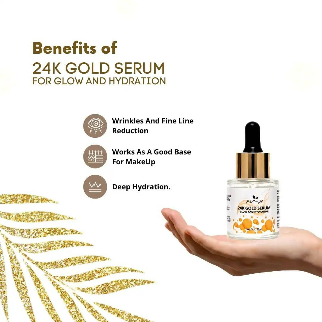 The Wellness Shop 24k Gold Serum for Glow and Hydration - Drmedicart