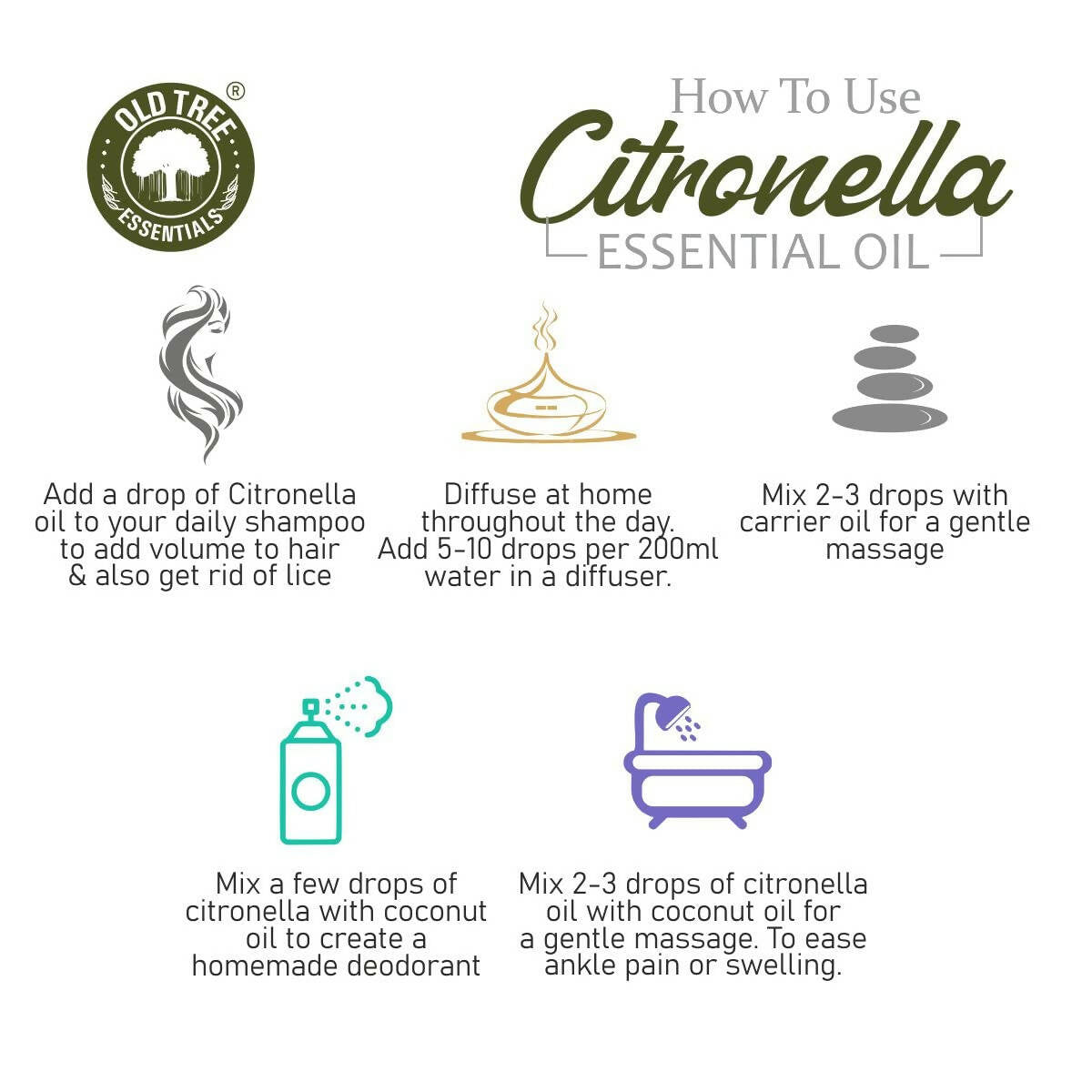 Old Tree Citronella Essential Oil