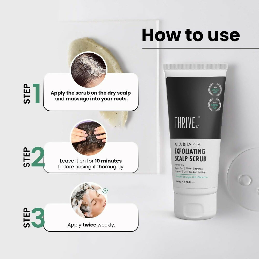 ThriveCo AHA BHA PHA Exfoliating Scalp Scrub