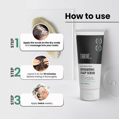 ThriveCo AHA BHA PHA Exfoliating Scalp Scrub