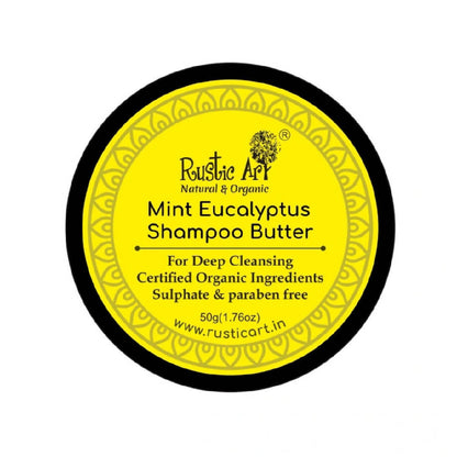 Buy Rustic Art Mint Eucalyptus Shampoo Butter from DrMediCart, Ship from India to USA
