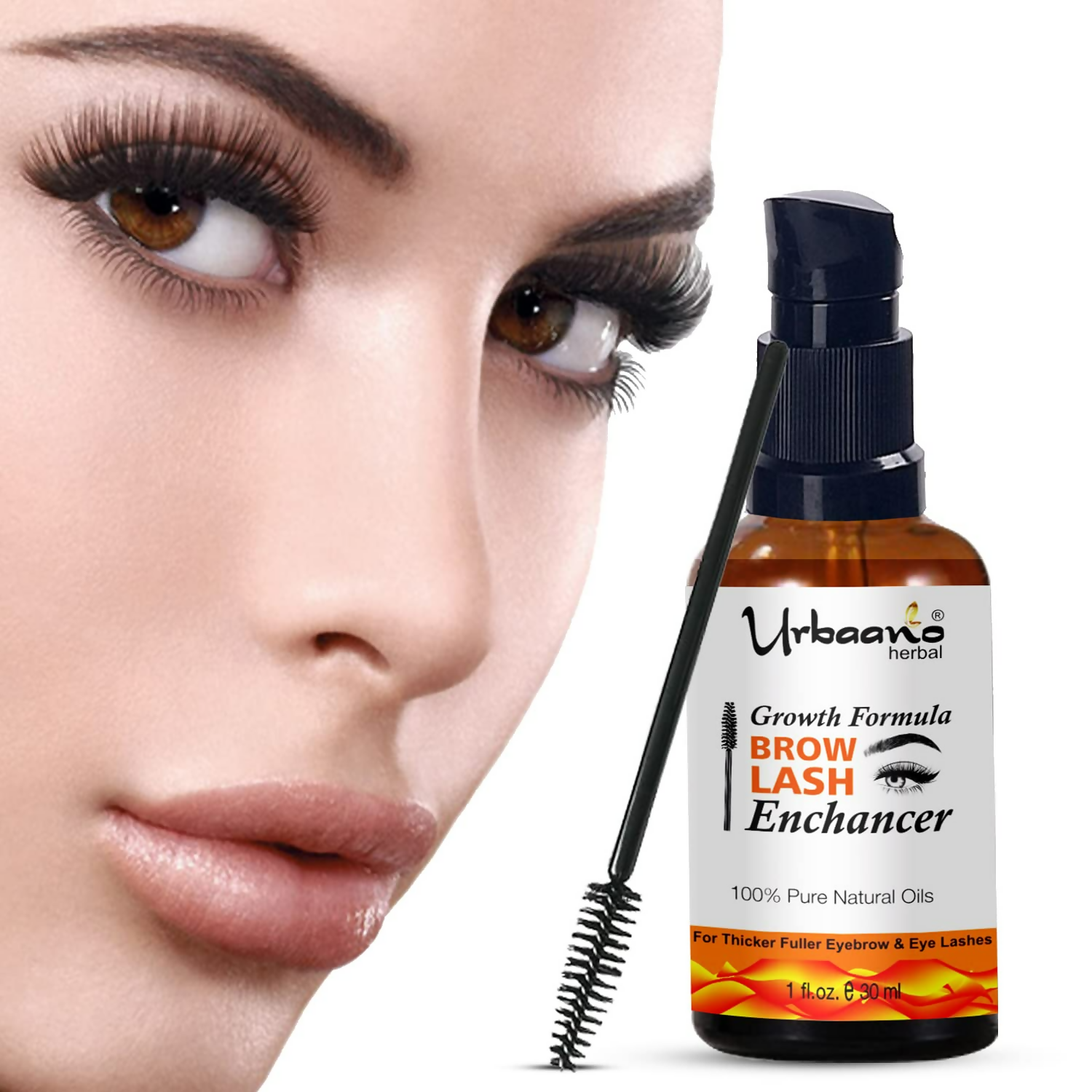 Urbaano Herbal Premium Eyebrow & Eyelash Growth Serum Oil
