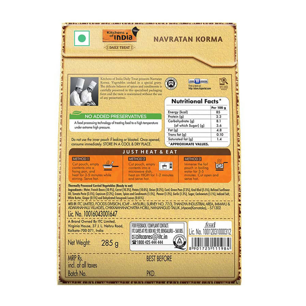 Kitchens of India Navratan Korma