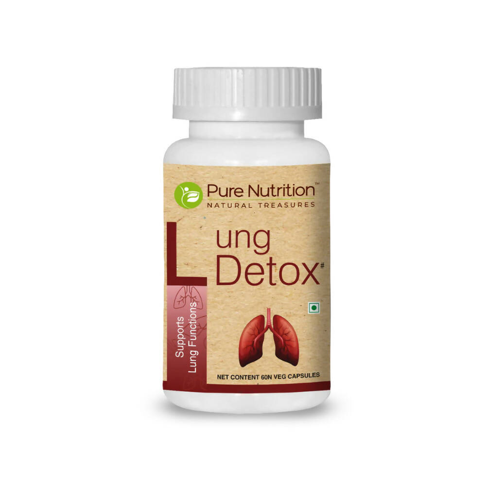 Pure Nutrition Lung Detox with Vitamin C & Grape Seed Extract Veg Capsules