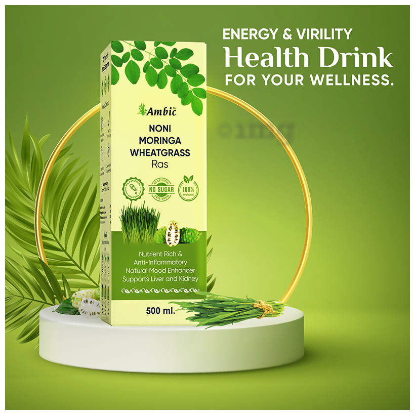 Ambic Noni Moringa Wheatgrass Ras