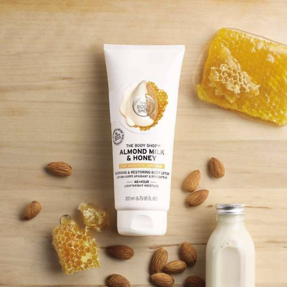 The Body Shop Almond Milk & Honey Soothing & Restoring Body Lotion - Drmedicart