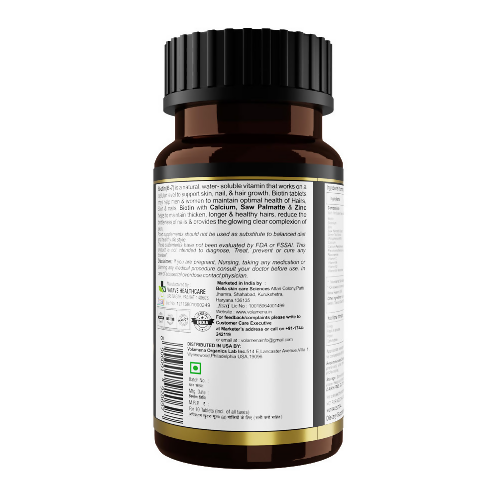 Volamena Ultra Strength 10000 mcg Biotin  - Tablets