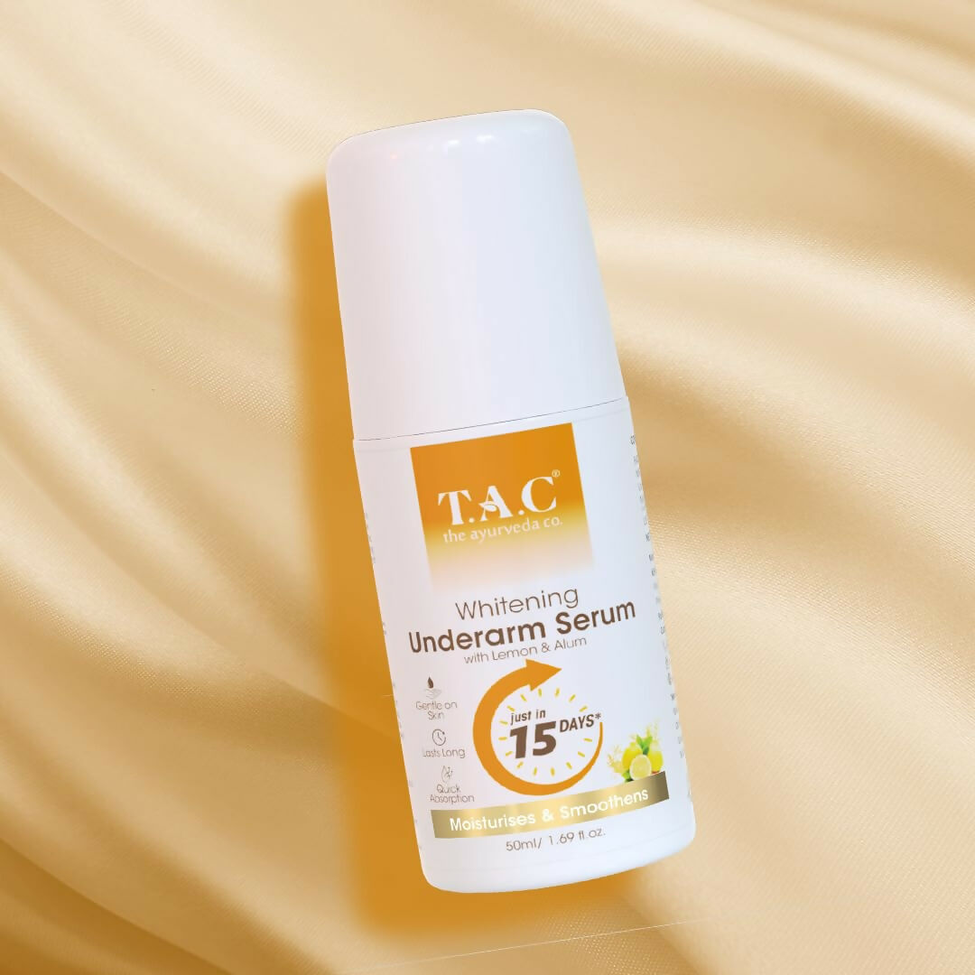 TAC - The Ayurveda Co. Lemon Serum Roll-On for Women & Men with Aloe Vera for Skin Whitening & Long Lasting Freshness