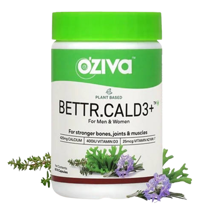 OZiva Plant Based Bettr.CalD3+ Capsules For Men And Women