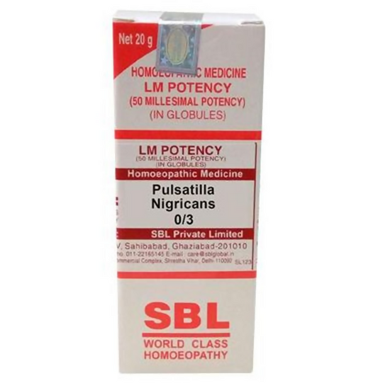 Buy SBL Homeopathy Pulsatilla Nigricans LM Potency from DrMediCart, Ship from India to USA