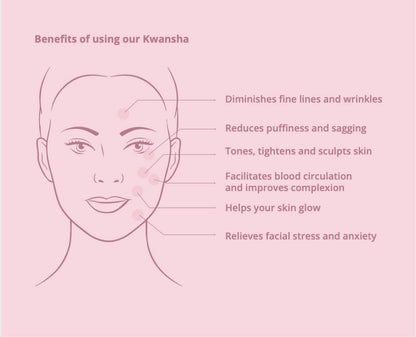 Natural Vibes Kwansha Face Massager with Free Gold Beauty Elixir Oil