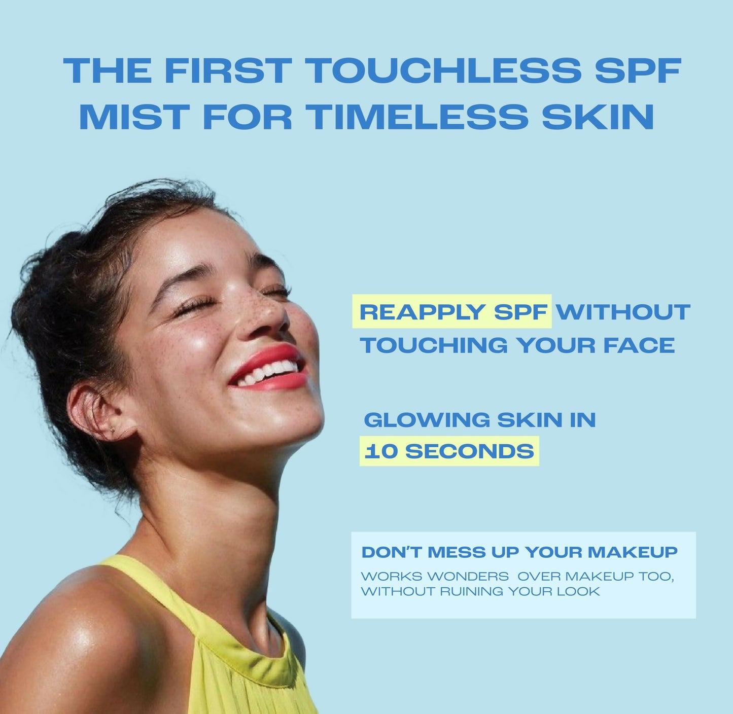 52 Sundaze Rosewater Sunscreen Mist SPF 50+ PA++++ Sunscreen Spray, Clear Glow SPF Mist