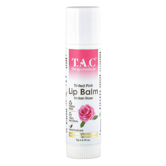 TAC - The Ayurveda Co. Tinted Indian Rose Vegan Lip Balm - DrMediCart 