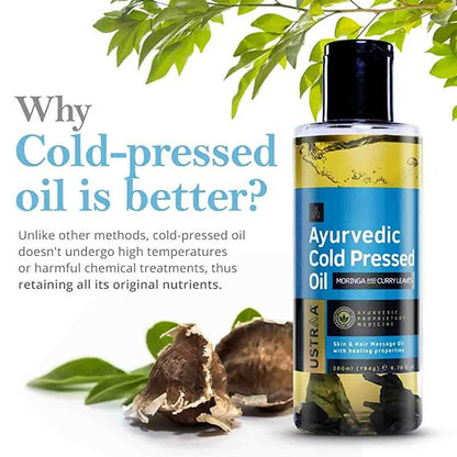 Ustraa Moringa and Curry Leaves Ayurvedic Cold Pressed Oil - Drmedicart