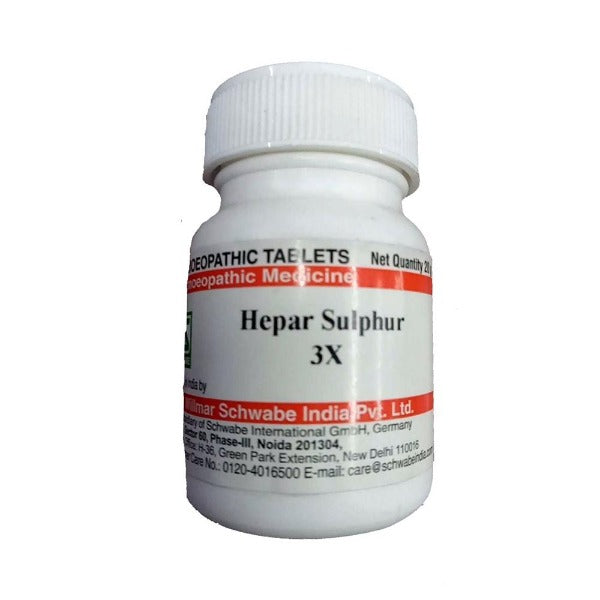 Buy Dr. Willmar Schwabe India Hepar Sulphur Trituration Tablet from DrMediCart, Ship from India to USA