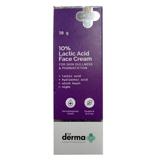 The Derma Co 10% Lactic Acid Face Cream for Skin Dullness & Pigmentation - DrMediCart