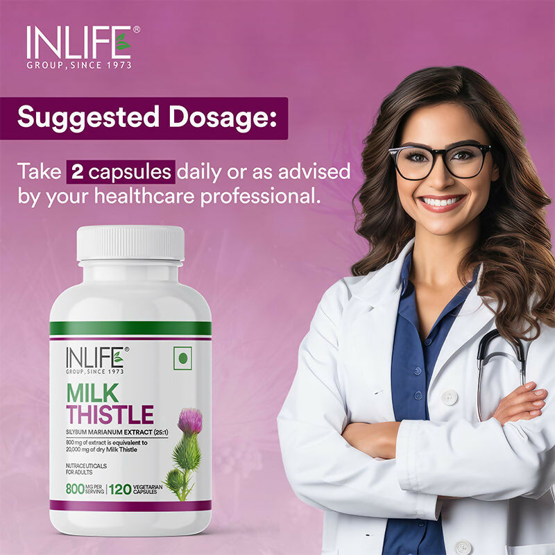 Inlife Milk Thistle Extract 800mg Capsules