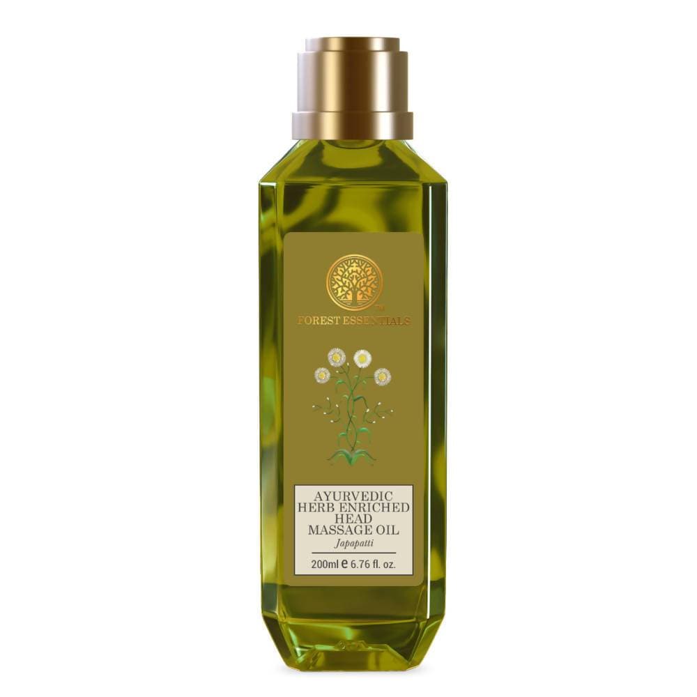 Buy Forest Essentials Ayurvedic Herb Enriched Head Massage Oil Japapatti-200ml from DrMediCart, Ship from India to USA