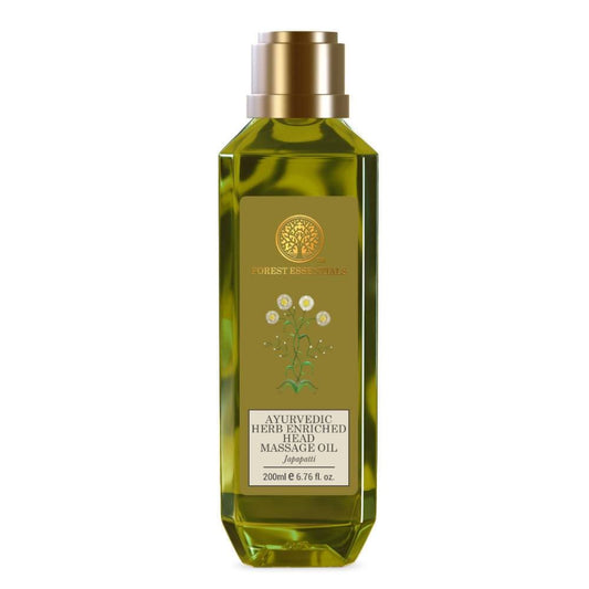 Buy Forest Essentials Ayurvedic Herb Enriched Head Massage Oil Japapatti-200ml from DrMediCart, Ship from India to USA
