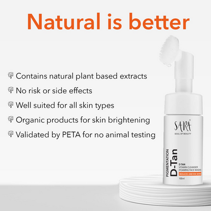 Sara Soul of Beauty D-Tan Vitamin C Foaming Cleanser Face Wash