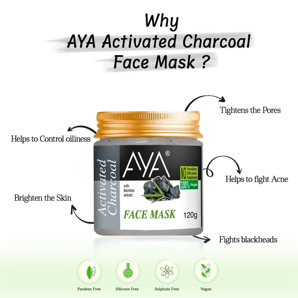 AYA Activated Charcoal Face Mask