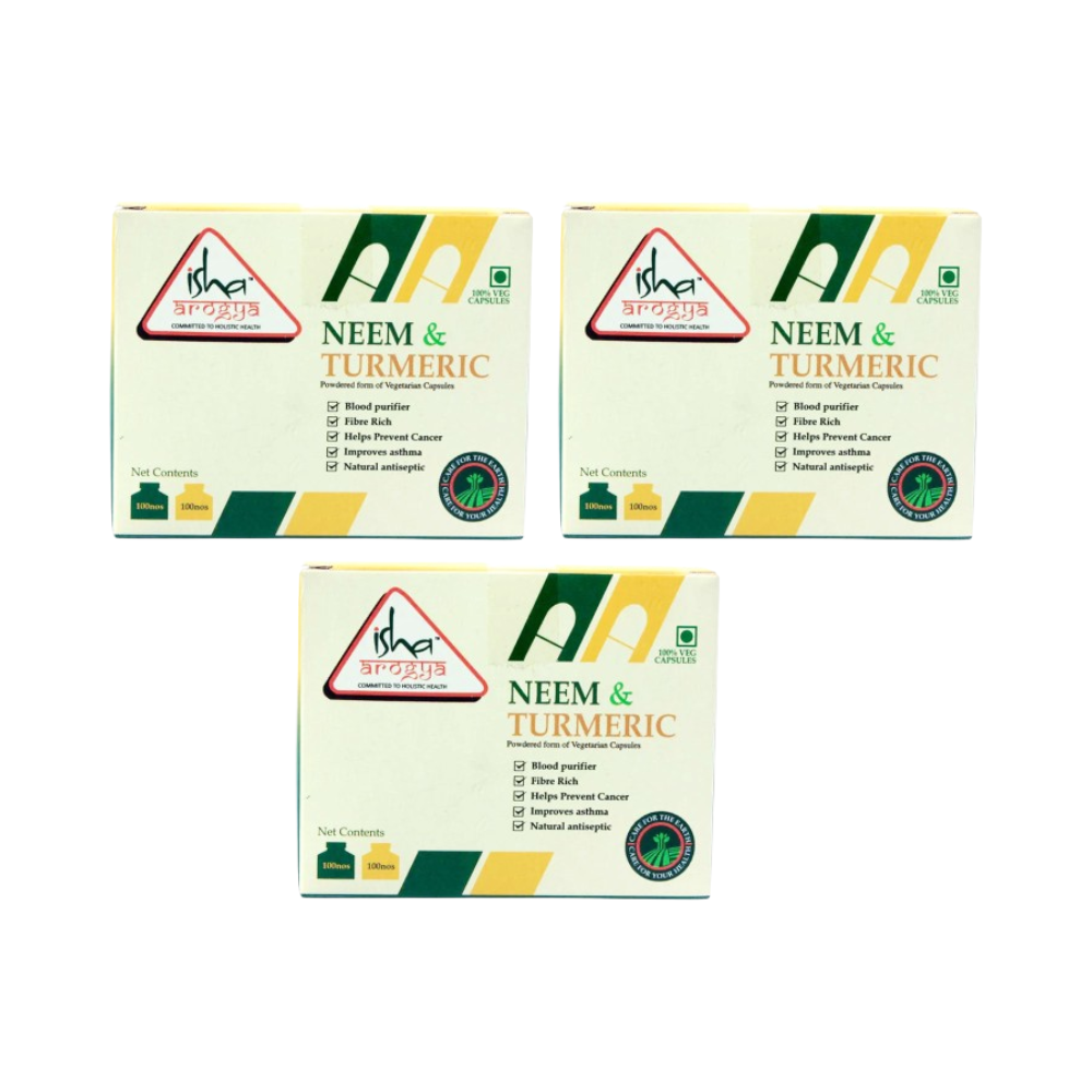 Isha Life Neem and Turmeric Capsules