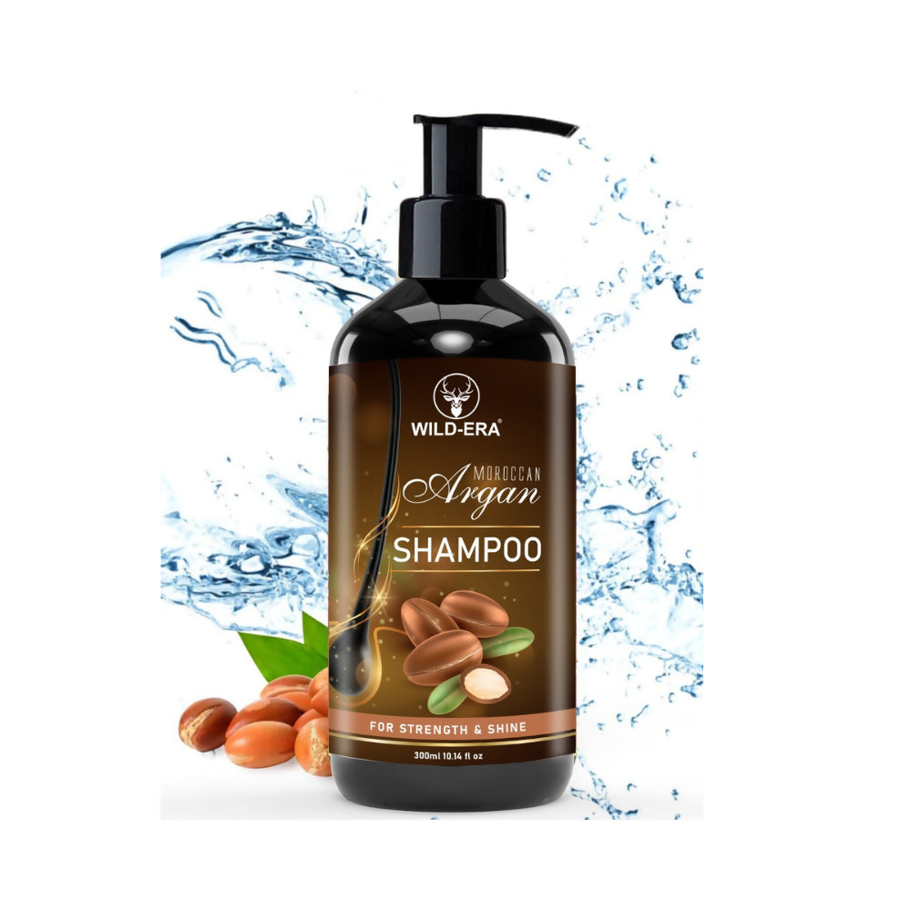 Wildera Moroccan Argan Shampoo with Moroccan Argan Oil to Nourish Dull, Dry & Frizzy Hair