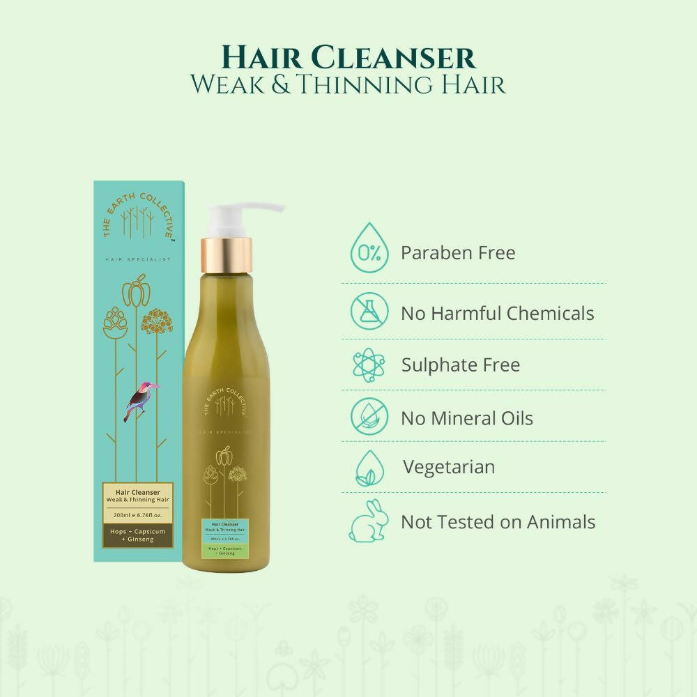 The Earth Collective Hair Cleanser - Weak & Thinning Hair - Drmedicart