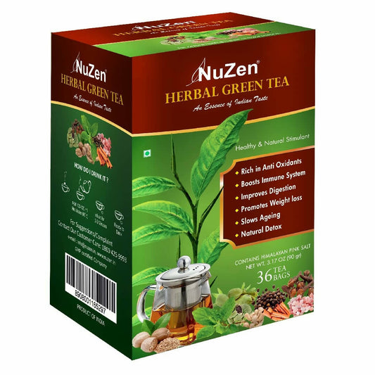 NuZen Herbal Green Tea Bags
