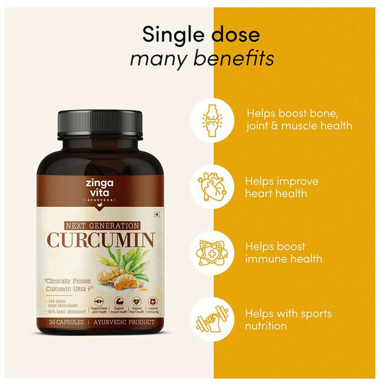 Buy Zingavita Next Generation Curcumin Capsules from DrMediCart, Ship from India to USA
