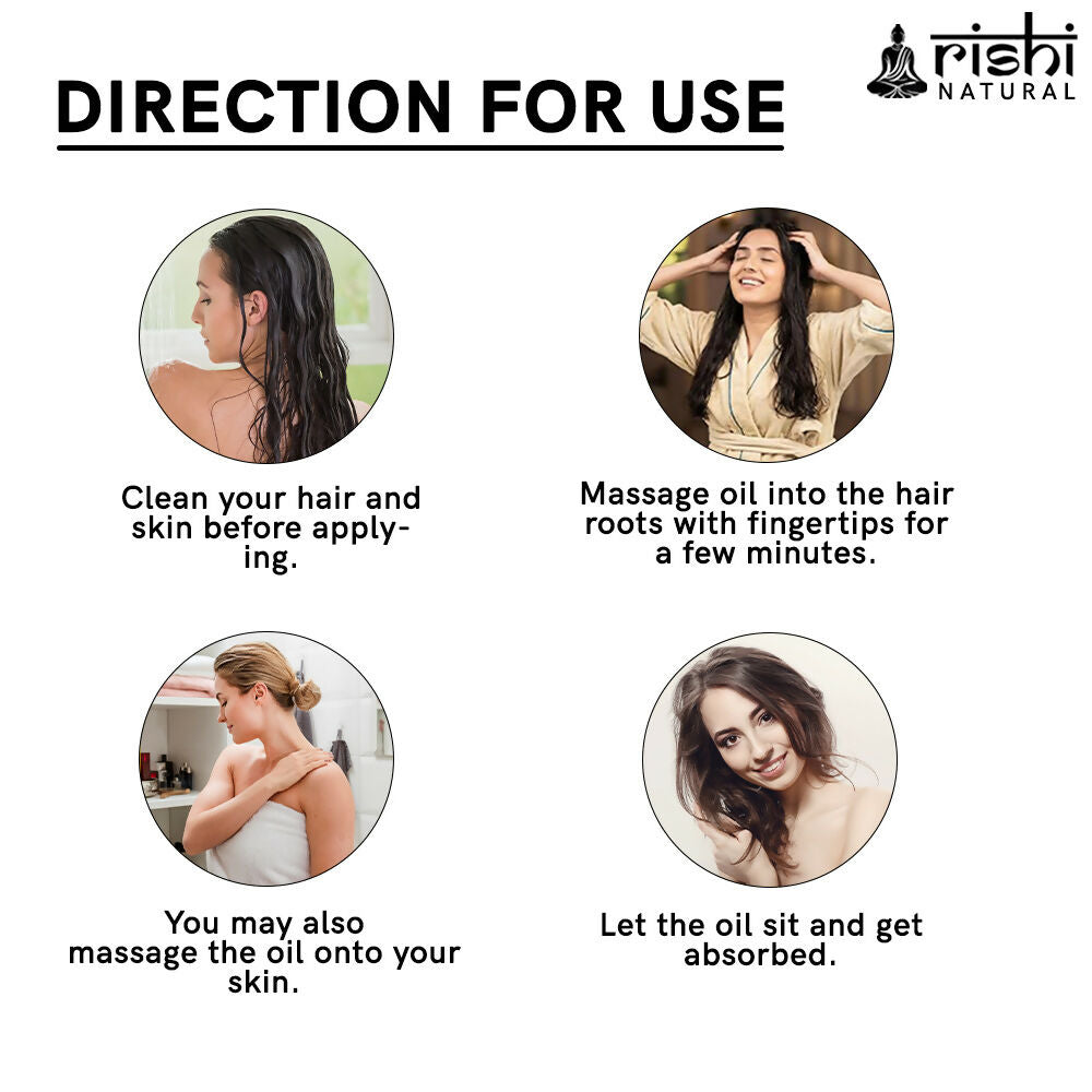 Rishi Natural Almond Oil Wood Pressed Skin And Hair