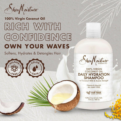Shea Moisture Genuine  Virgin Coconut Oil Daily Hydration Shampoo