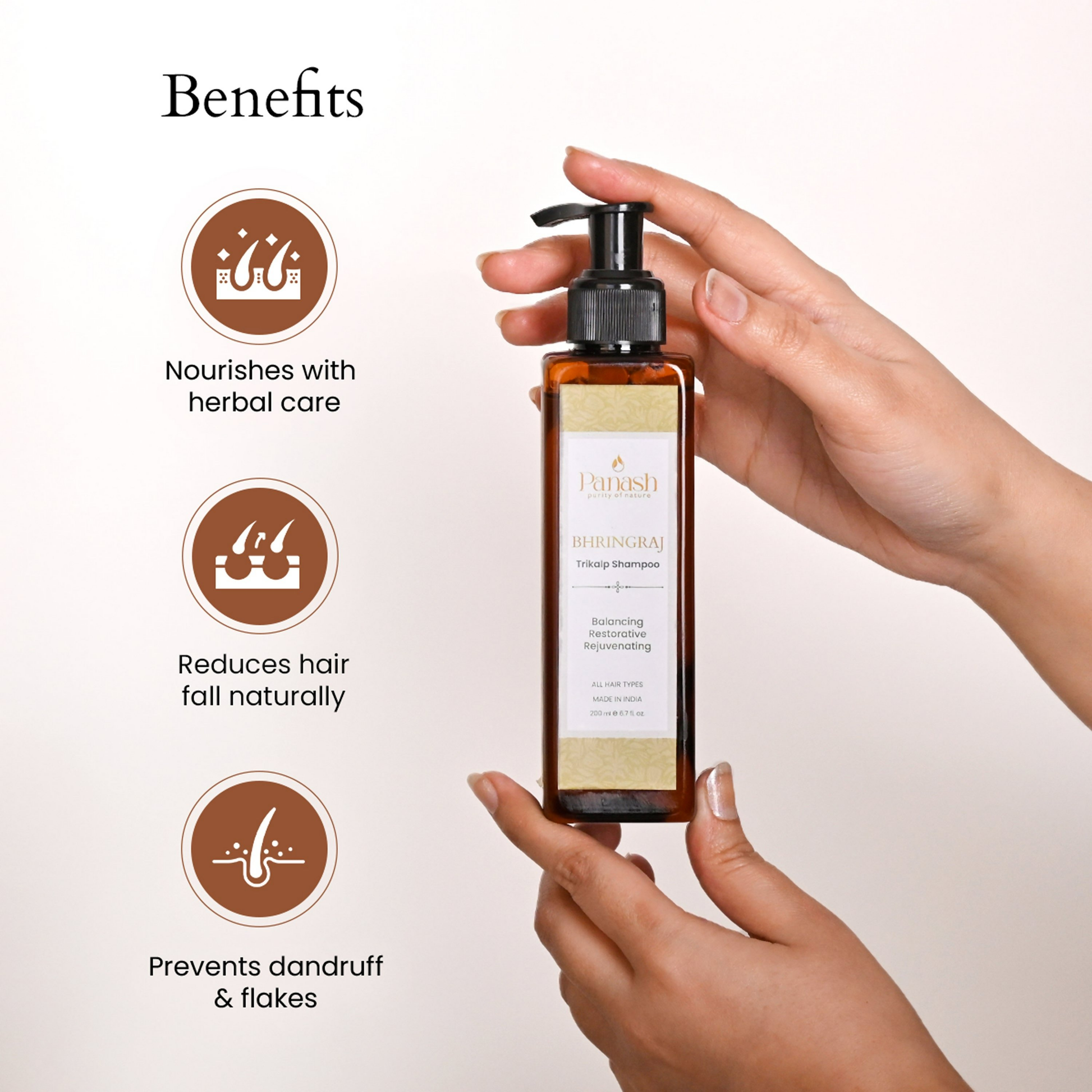 Panash Bhringraj Trikalp Hair Shampoo