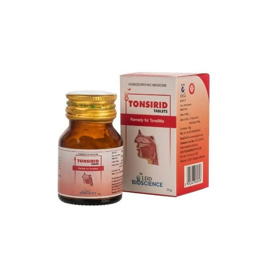Buy LDD Bioscience Homeopathy Tonsirid Tablets from DrMediCart, Ship from India to USA