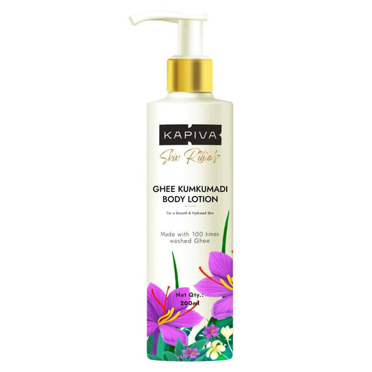 Buy Kapiva Ayurveda Ghee Kumkumadi Body Lotion from DrMediCart, Ship from India to USA