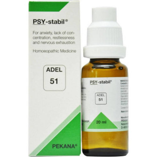 Buy Adel Homeopathy 51 Psy-Stabil Drop from DrMediCart, Ship from India to USA