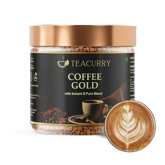 Buy Teacurry Gold Instant Coffee Powder - Arabica Freeze Dried Coffee for Instant Hot & Cold Coffee from DrMediCart