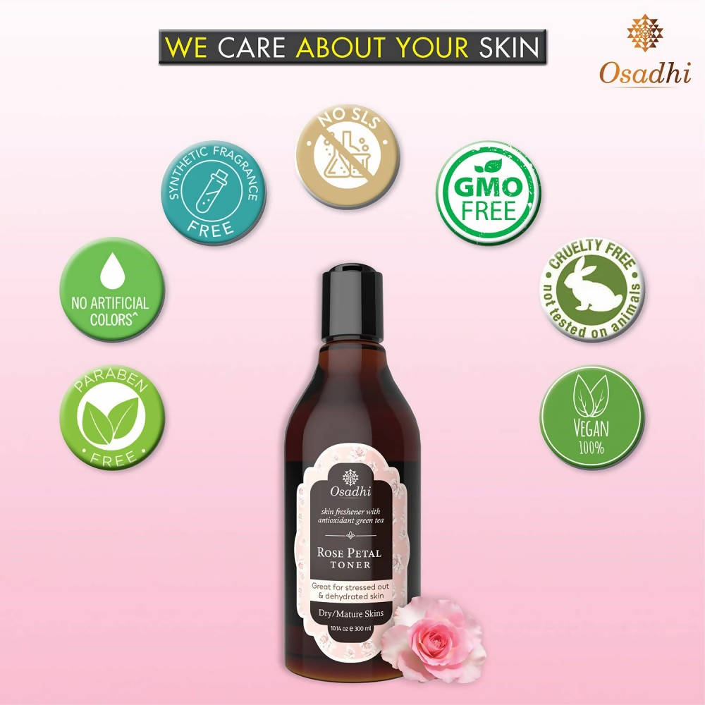 Osadhi Rose Petal Toner for Dry Skin