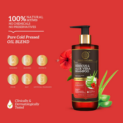 Khadi Natural Hibiscus & Aloevera Shampoo