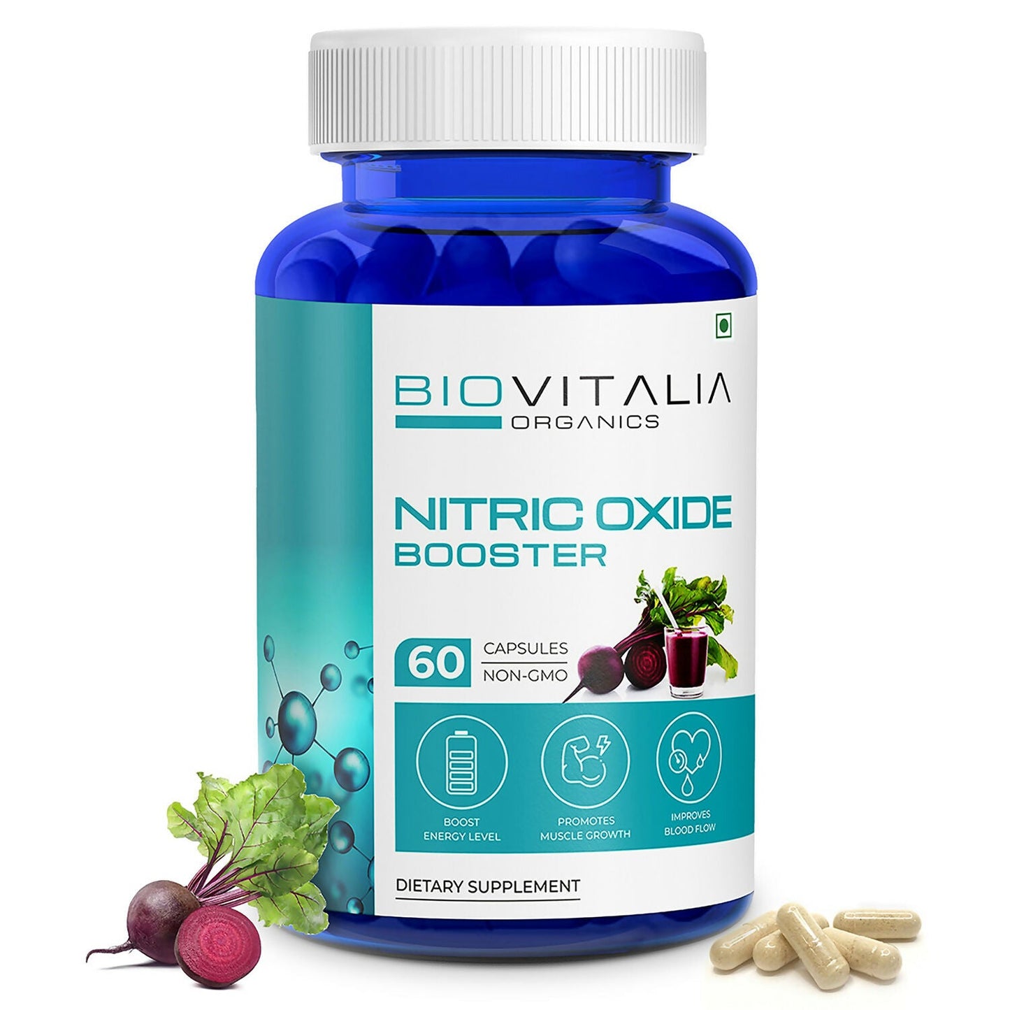 Biovitalia Organics Nitric Oxide Capsule L-Arginine