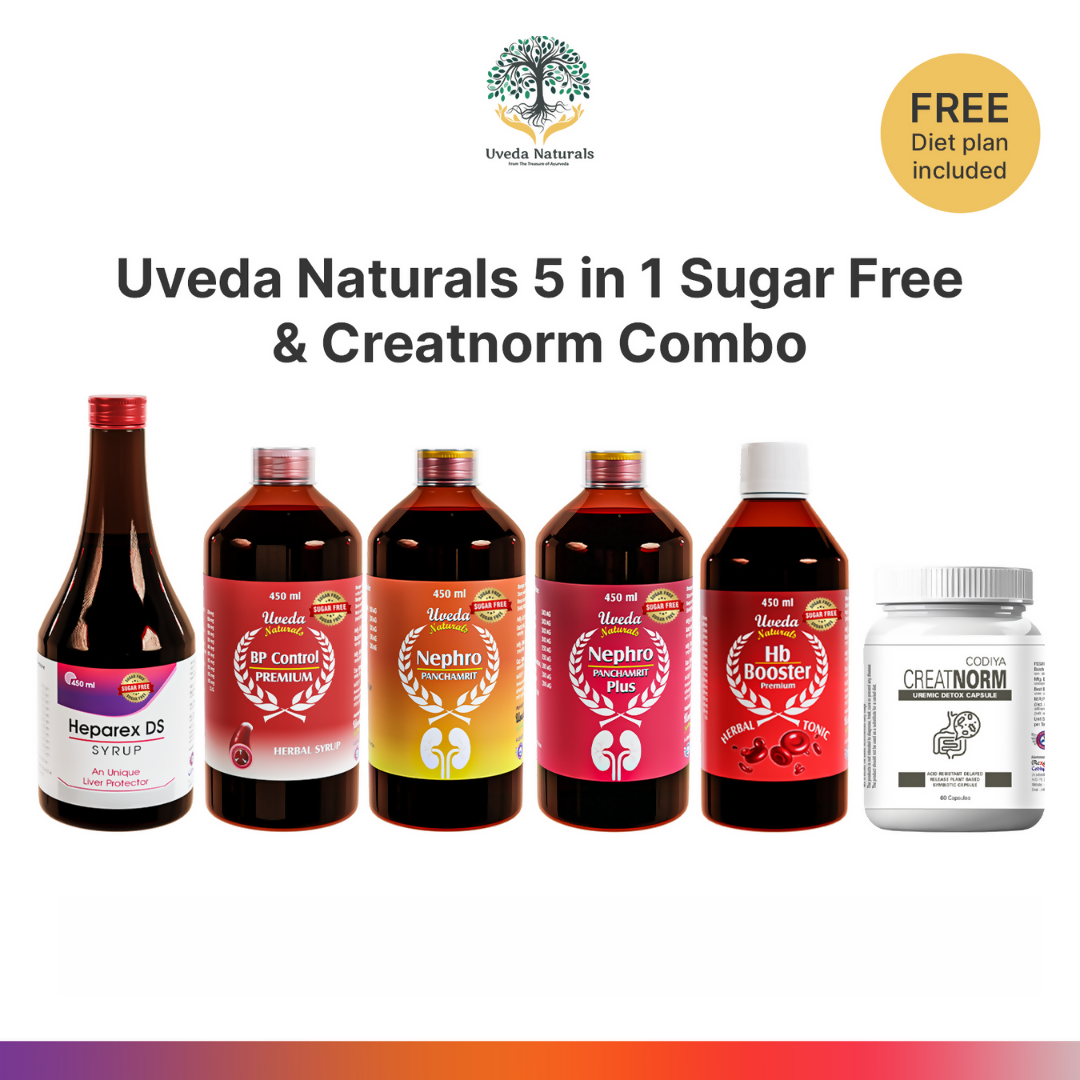 Uveda Naturals 5-in-1 & Creatnorm Sugar Free Combo