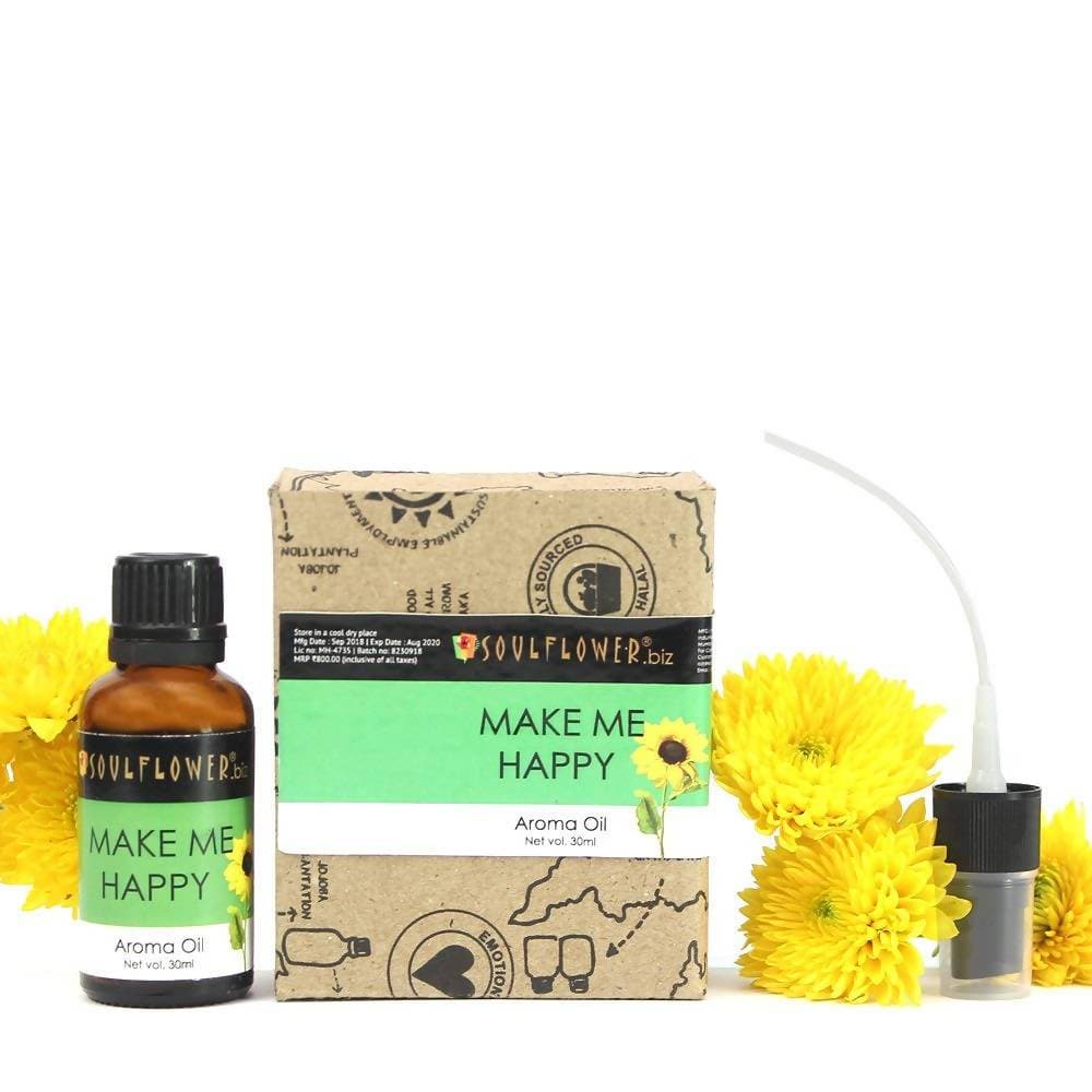 Soulflower Make Me Happy Aroma Oil - DrMediCart