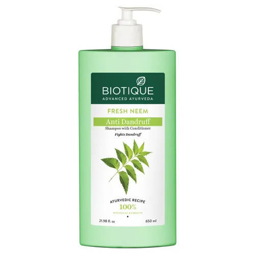 Buy Biotique Fresh Neem Anti-Dandruff Shampoo With Conditioner from DrMediCart, Ship from India to USA