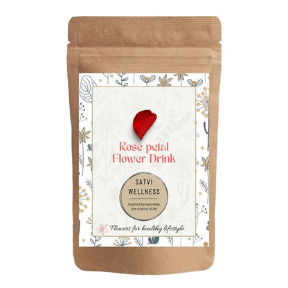 Satvi Wellness Rose petal flower Tea | Rose petal tea | Rose flower drink mix