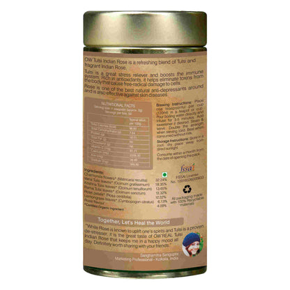 Organic Wellness Tulsi Indian Rose Tin Pack