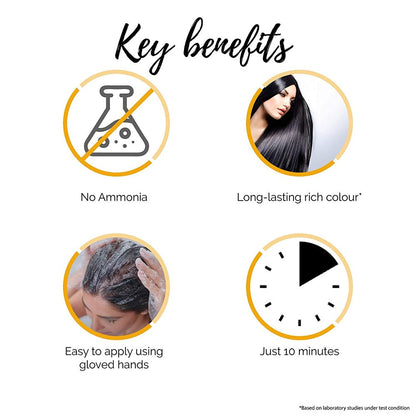 Indica Easy Hair Color Shampoo Natural Black