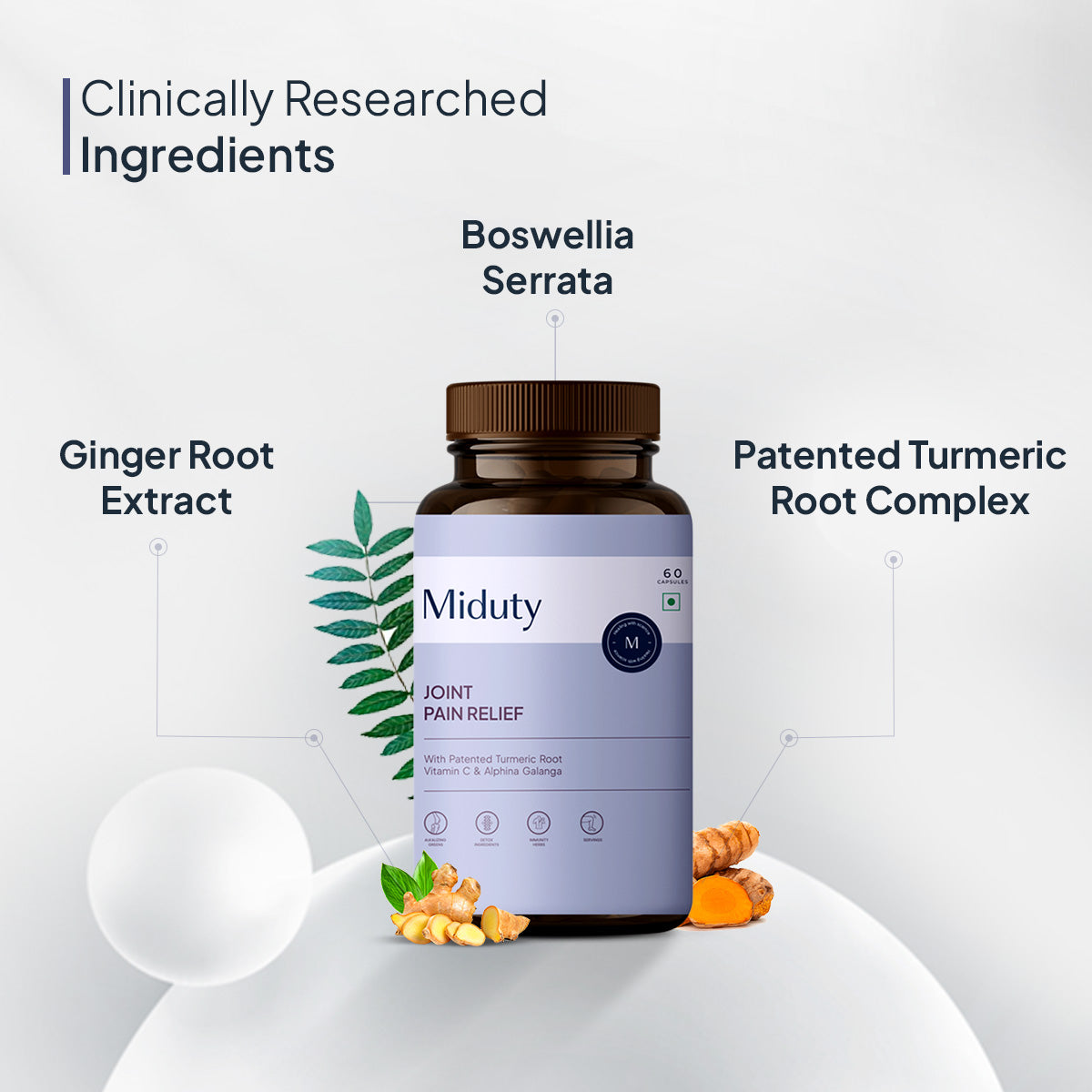 Miduty by Palak Notes Joint Pain Relief Capsules